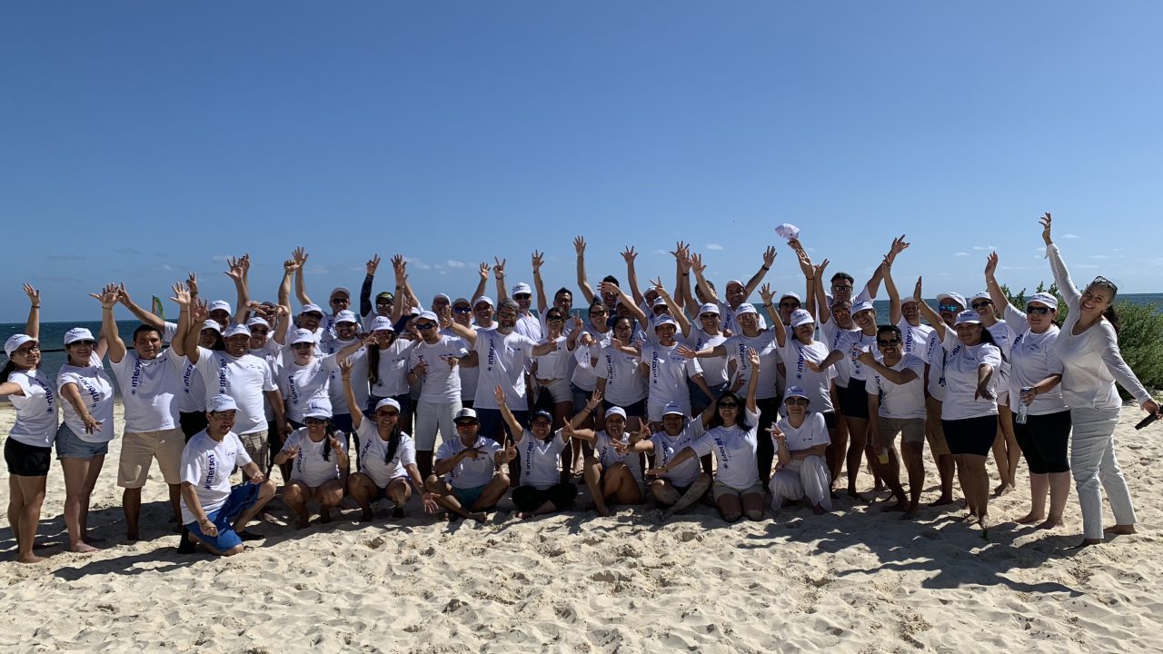 Outdoor training session on the beach